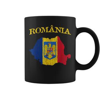 Vintage Romania Romanian Pride Flag Coffee Mug - Monsterry AU