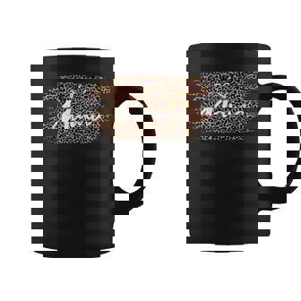 Vintage Rosa Leopardo Mama Gráfico Cheetha Amor Mama Corazón Taza de café - Regaloses