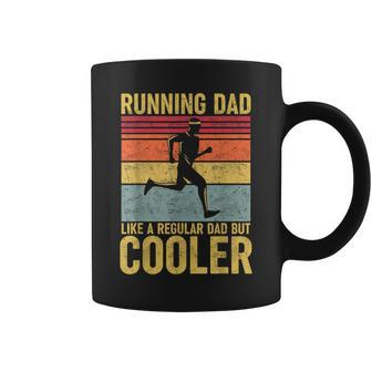 Vintage Running Dad Marathon Runner Father's Day Coffee Mug - Seseable