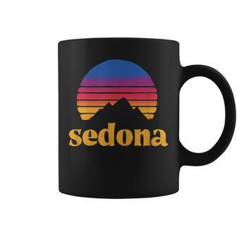 Vintage Sedona Arizona Retro Desert Sunset Coffee Mug - Monsterry