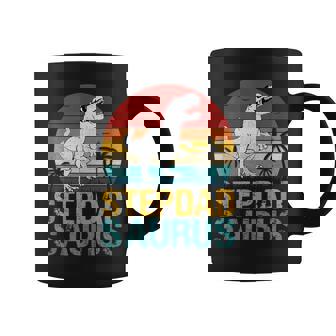 Vintage Stepdad Saurus T Rex Dinosaur For Fathers Day Coffee Mug - Thegiftio UK