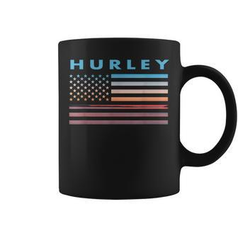 Vintage Sunset American Flag Hurley Mississippi Coffee Mug - Thegiftio UK