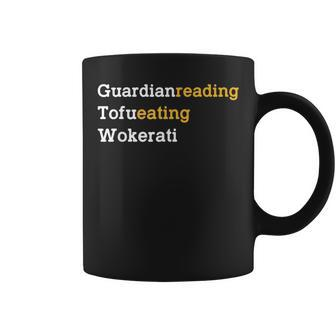 Vintage T Guardian Reading Tofu Eating Wokerati Coffee Mug - Thegiftio UK