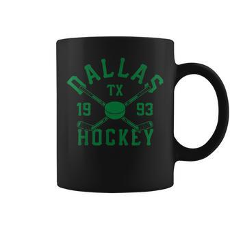 Vintage Texas Dallas Ice Hockey Sticks Star Coffee Mug | Crazezy AU