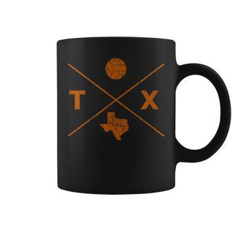 Vintage Texas Volleyball Player Coach Distressed Classic Coffee Mug - Monsterry UK