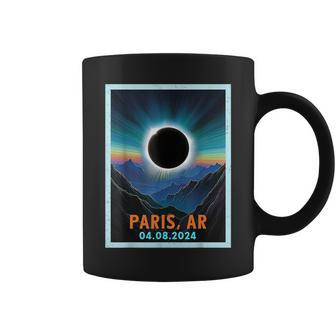 Vintage Total Solar Eclipse 2024 Paris Arkansas Coffee Mug | Mazezy
