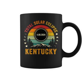 Vintage Total Solar Eclipse 2024 Totality 040824 Kentucky Coffee Mug - Seseable