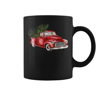 Vintage Truck Wagon Christmas Tree Xmas For Farmer Coffee Mug - Thegiftio UK