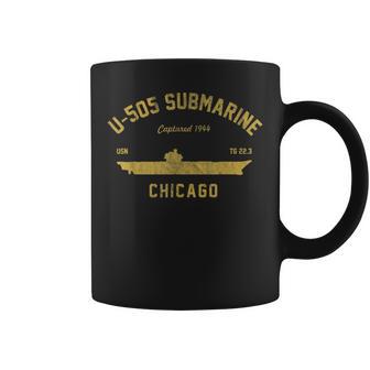 Vintage U505 Military Submarine Coffee Mug - Monsterry