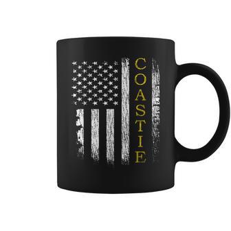 Vintage US Coast Guard Uscg Coastie Flag Coffee Mug - Monsterry DE