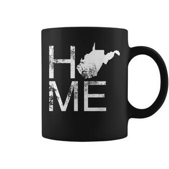 Vintage West Virginia Home Wv State Map In Place Of O Coffee Mug - Monsterry
