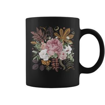 Vintage Wildflower Botanical Flower Coffee Mug - Monsterry AU