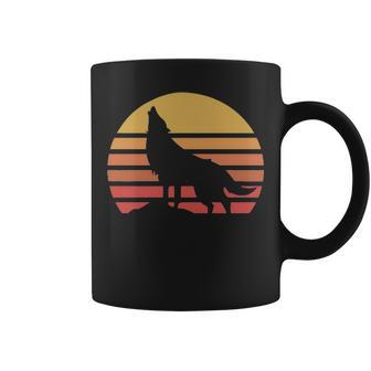 Vintage Wolf Retro Eighties Wolfdog Wild Dog Coffee Mug | Mazezy