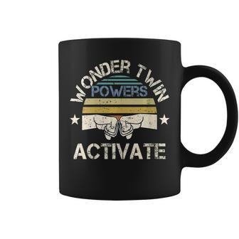 Vintage Wonder Twin Powers Activate Twins Brother Sister Coffee Mug - Monsterry UK