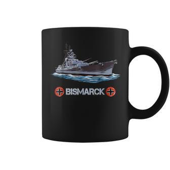 Vintage World War 2 German Navy Otto Von Bismarck Battleship Coffee Mug - Monsterry AU