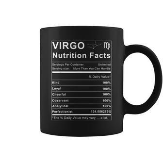 Virgo Nutrition Facts Zodiac Sign Birthday Coffee Mug - Monsterry DE