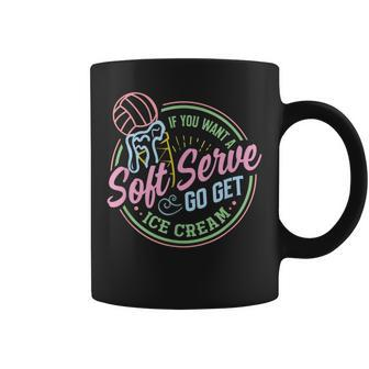 Volleyball Soft Serve Saying For N Girls Coffee Mug - Thegiftio UK