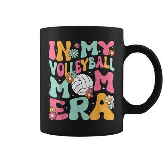 In My Volleyball Mom Era Game Day Cute Retro Volleyball Mama Coffee Mug - Seseable