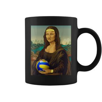 Volleyball Mona Lisa Leonardo Da Vinci Kunstvolleyball Tassen - Seseable