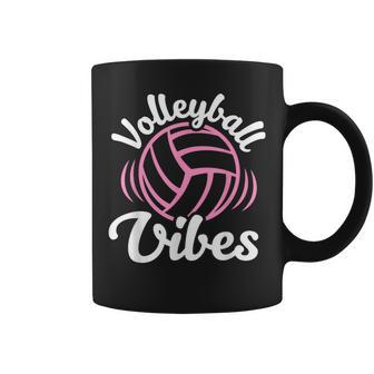 Volleyball Vibes Volleyball For Girls Ns Women Coffee Mug - Monsterry DE