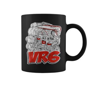 Vr6 Engine Distressed Coffee Mug - Monsterry AU