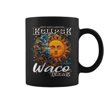 Waco Texas 2024 Total Solar Eclipse Cosmic April 8 Souvenir Coffee Mug - Monsterry DE