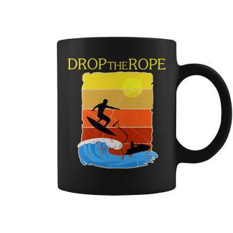 Wake Surfing Boat Lake Wakesuring Drop The Rope Coffee Mug - Monsterry AU