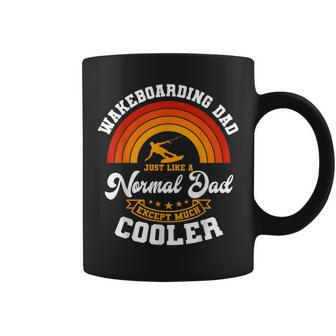 Wakeboarding Dad Retro Sunset Wakeboarder Water Sport Coffee Mug - Monsterry DE