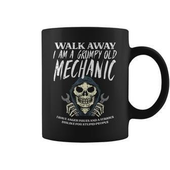 Walk Away Im Grumpy Old Mechanic Garage Grandpa Men Coffee Mug - Monsterry