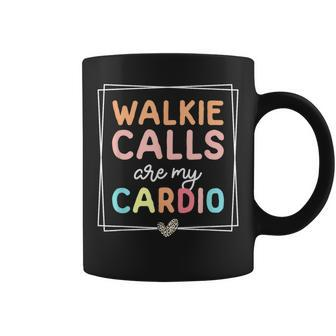 Walkie Calls Are My Cardio Groovy Special Education Teacher Coffee Mug - Monsterry