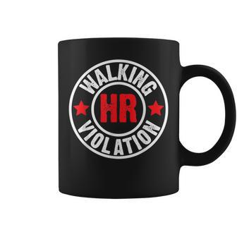Walking Hr Violation Human Vintage Humor Coffee Mug - Thegiftio UK