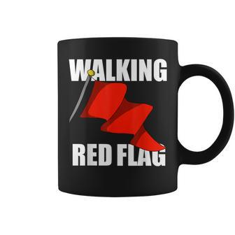 Walking Red Flag Coffee Mug - Monsterry