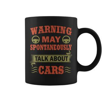 Warning May Spontaneously Talk Cars Auto Mechanic Coffee Mug - Thegiftio UK