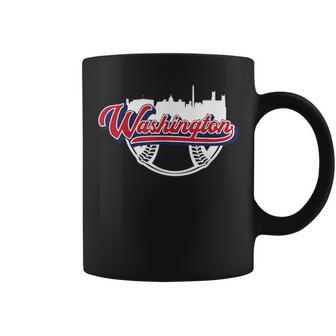 Washington Dc Baseball Downtown City Skyline Fan Coffee Mug - Monsterry AU