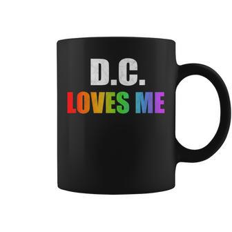 Washington DC Gay Pride Lgbt Rainbow Love Dc Lesbian Coffee Mug - Monsterry DE