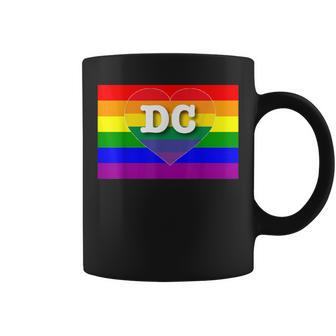 Washington Dc Gay Pride Rainbow Flag Lgbt Coffee Mug - Monsterry CA