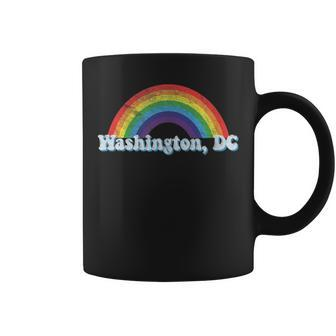 Washington Dc Lgbtq Gay Pride Rainbow T Coffee Mug - Monsterry