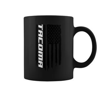 Washington Tacoma American Flag Usa Coffee Mug - Seseable