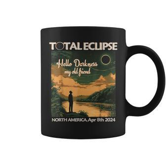 Watch Total Eclipse April 2024 Hello Darkness Tx Ok Ar Oh Ny Coffee Mug - Monsterry