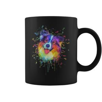 Watercolor Australian Shepherd Lover Him Her Aussie Dog Coffee Mug - Monsterry