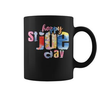 Watercolor Happy St Joe Day Pretty Catholic St Josephs Day Coffee Mug - Monsterry DE