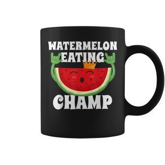 Watermelon Eating Champ Melon Contest Competition Coffee Mug - Monsterry CA