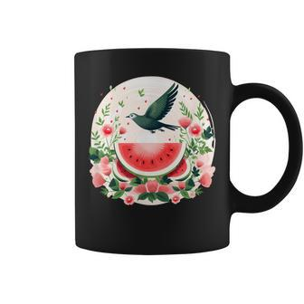 Watermelon Peace Cease Fire Now Palestine Gaza Flag Coffee Mug - Seseable