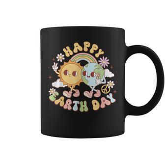 Wave Groovy Happy Earth Day 2024 Make Earth Day Every Day Coffee Mug - Seseable