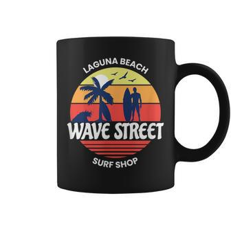Wave Street Surf Shop Sunrise Logo Coffee Mug - Monsterry UK