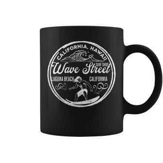Wave Street Surf Shop Vintage Graphic Coffee Mug - Monsterry UK