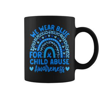 We Wear Blue Child Abuse Prevention Child Abuse Awareness Coffee Mug - Seseable