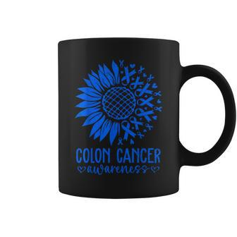 We Wear Blue Colon Cancer Awareness Colorectal Cancer Month Coffee Mug - Seseable