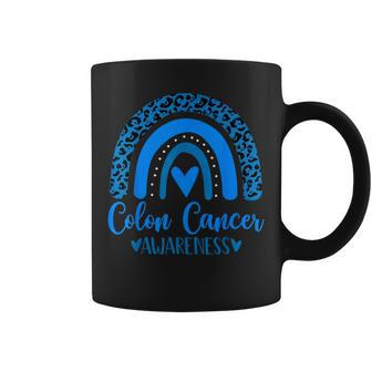 We Wear Blue Rainbow Awsewome For Colon Cancer Awareness Coffee Mug - Thegiftio UK
