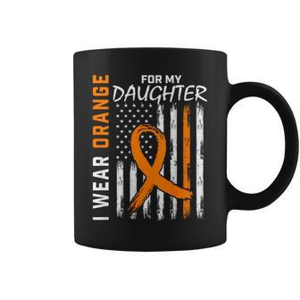 I Wear Orange For My Daughter Ms Awareness Flag Back Graphic Coffee Mug - Seseable